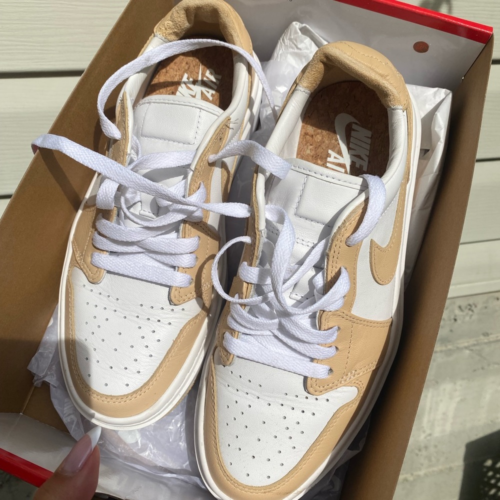Jordan 1 elevate low white/white onyx
